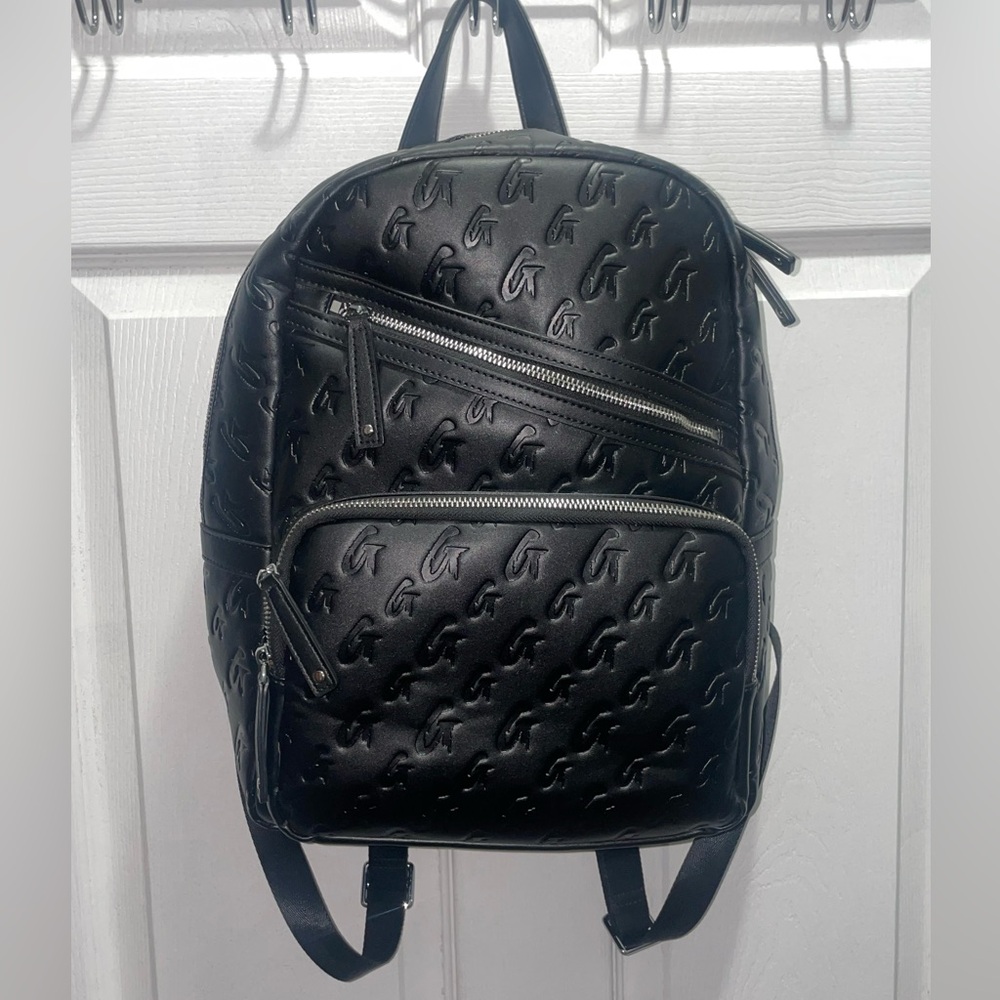 Glamaholic Lifestyle Unisex Monogram Backpack- Matte Black